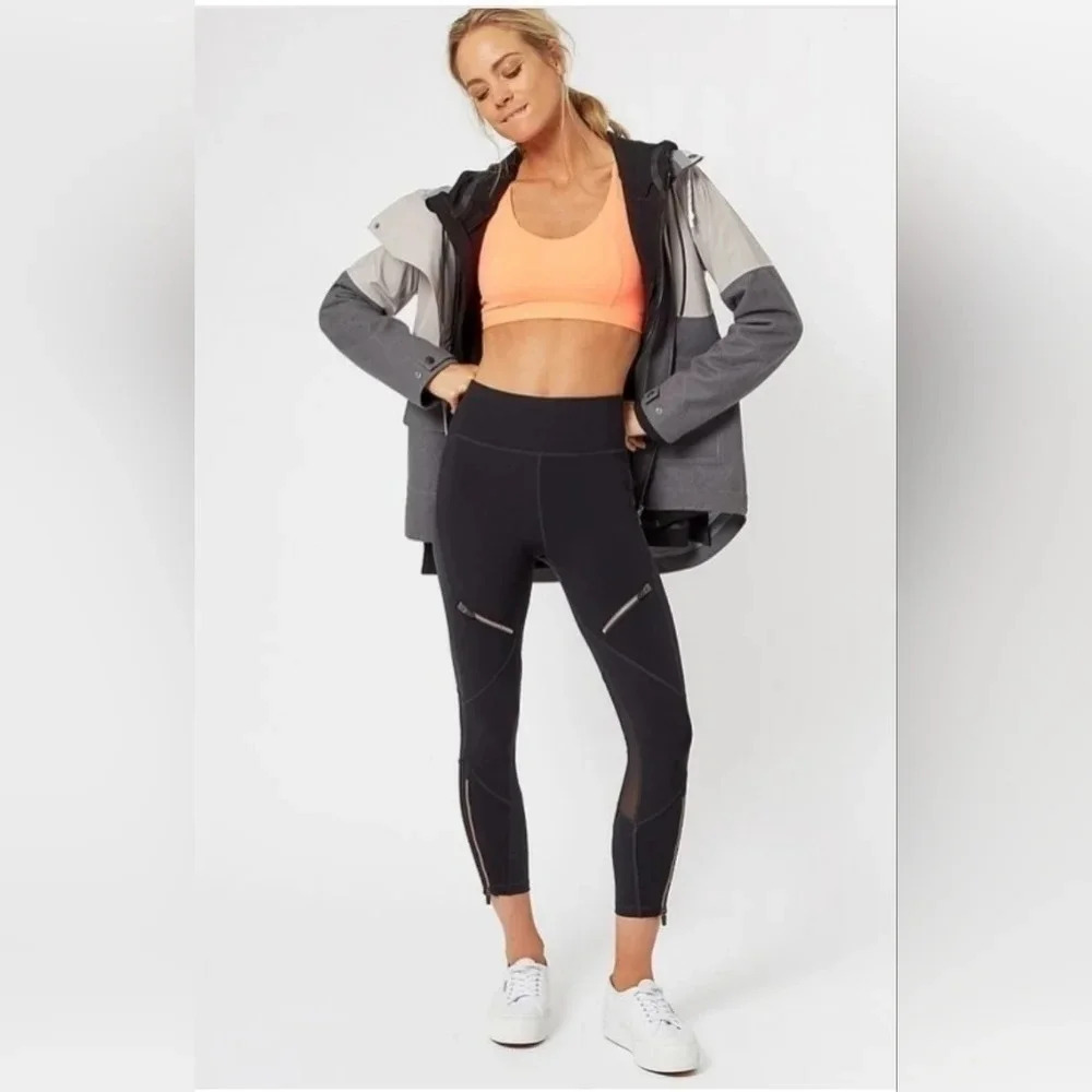 Sweaty Betty Zipped Up 7/8 Textured Leggings XSmall‎